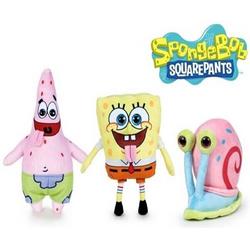 SpongeBob SquarePants Pluche Knuffel Set van 3! (26 cm) | Spongebob Plush Pluche | Patrick Ster, Gerrit de Slak & Spongebob! | Speelgoed knuffeldier knuffelpop voor kinderen
